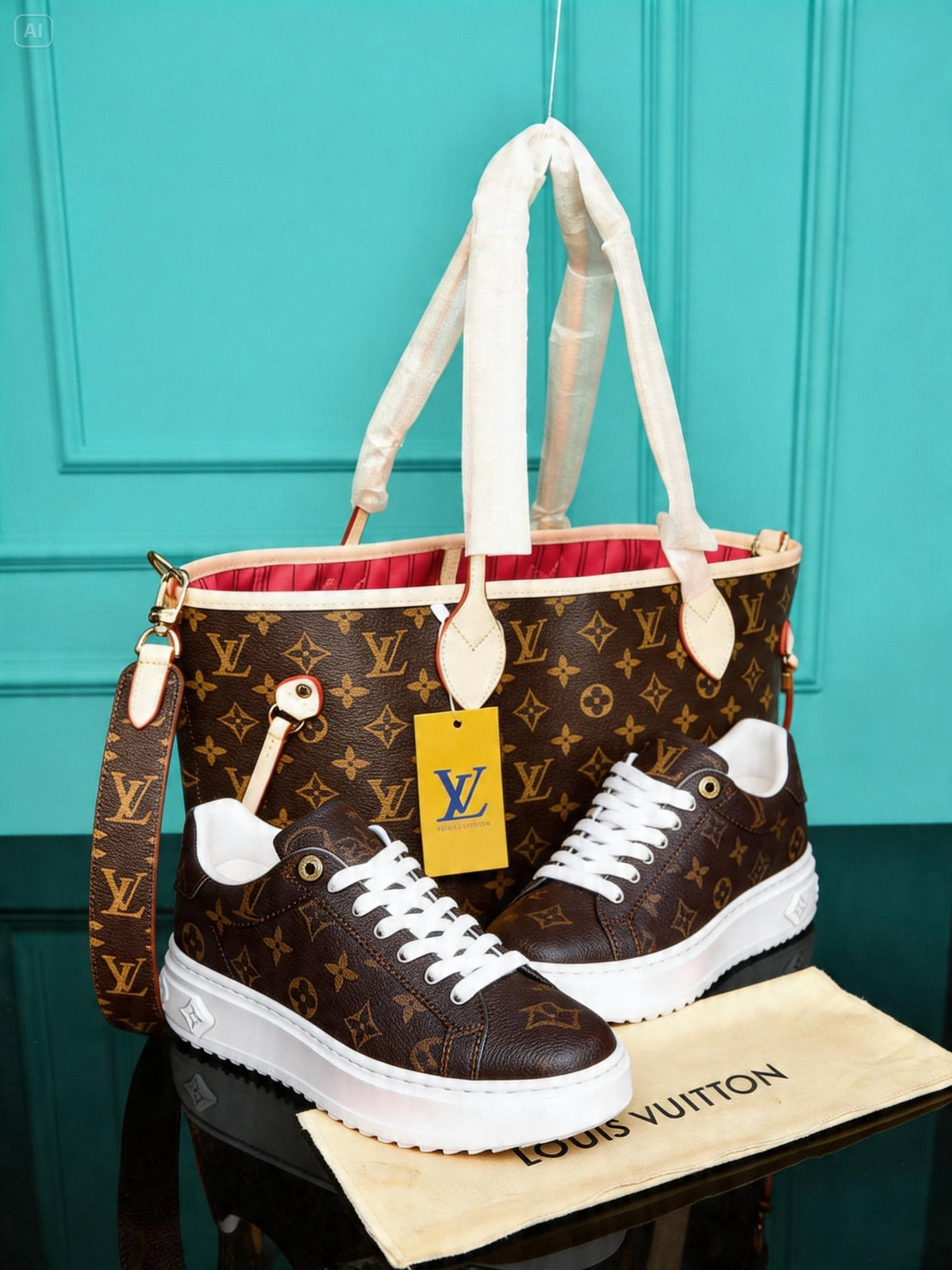 Neverfull Tasche und Schuhe