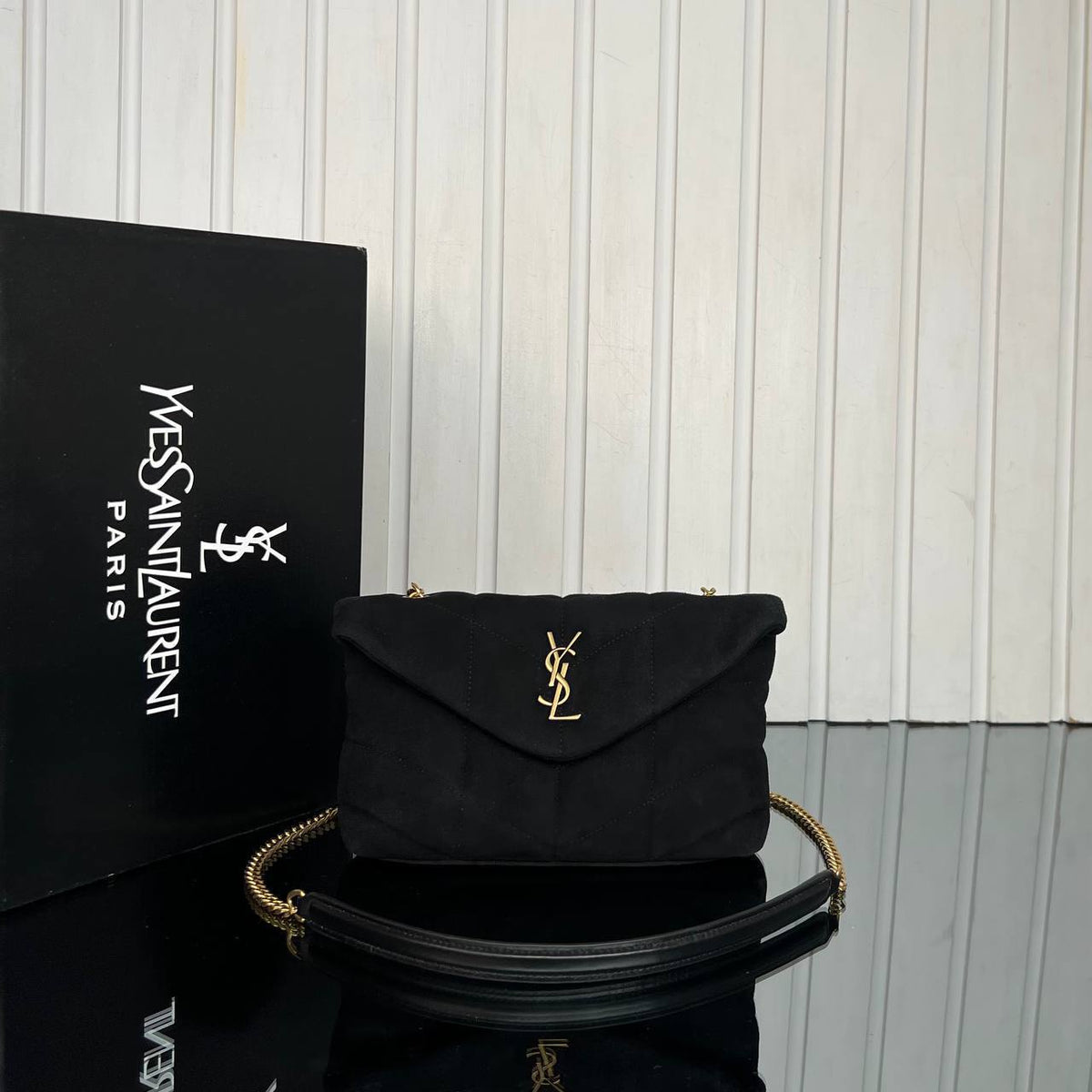 LouLou Puffer Bag Wildleder