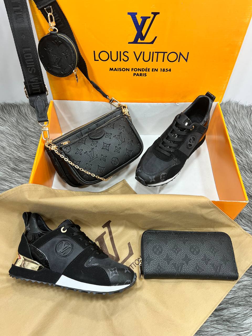 L - Bag and Shoes and Wallet Set